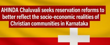 Christian Leaders AHINDA Chaluvali Demand Reservation Reforms in Karnataka