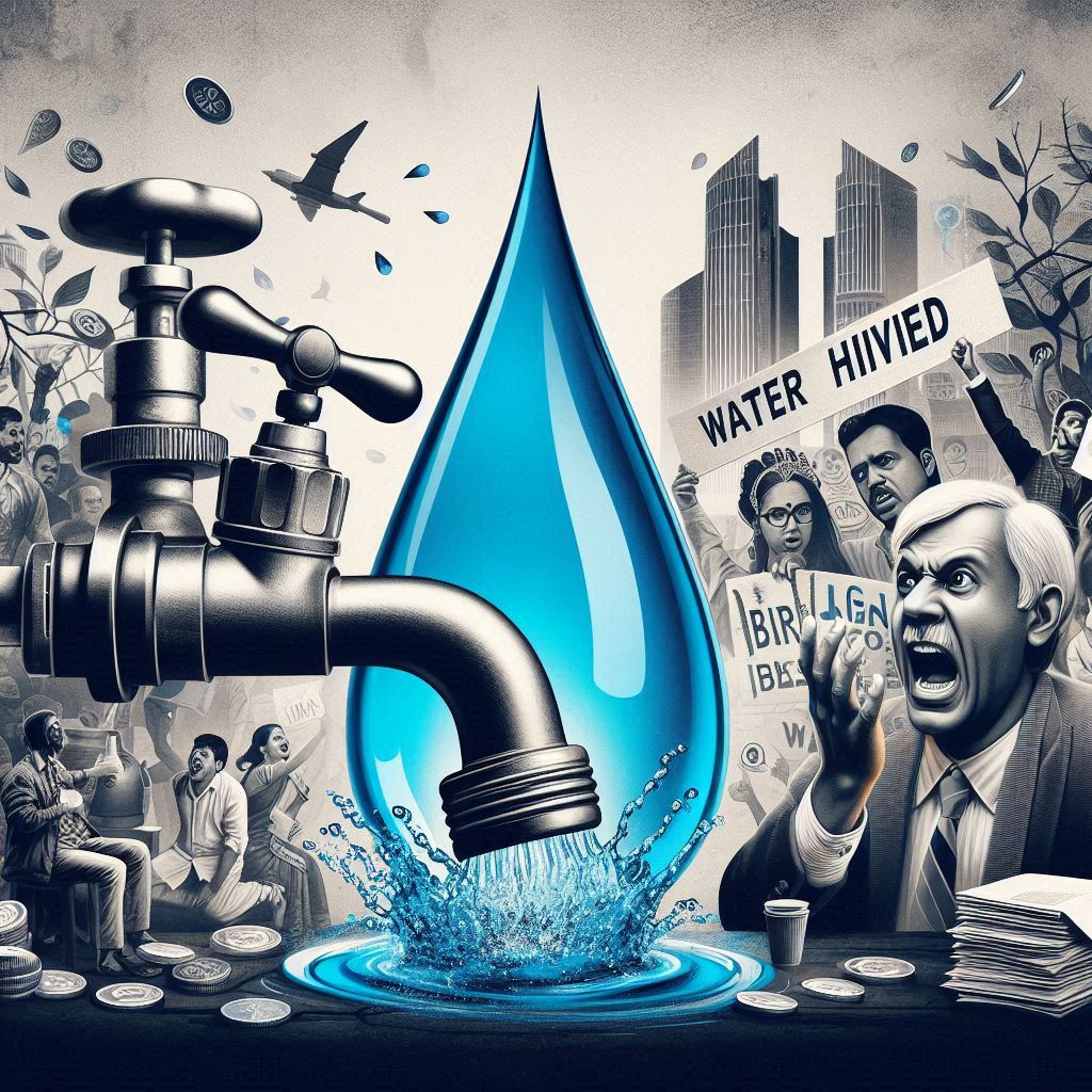 "Govt's Cruel Water Tax: Taxing water is daylight robbery, Will the Govt. Tax on Air after Water?"