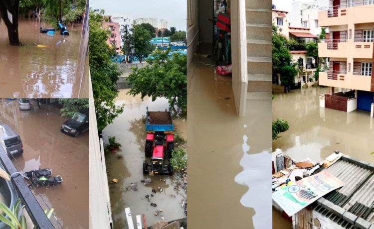 "Monsoon Misery: Bengaluru’s HBR Layout Floods as Politicians Look Away"